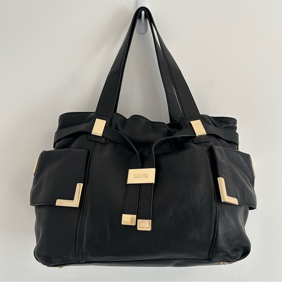 MICHAEL Michael Kors Handbags - (SOLD) MICHAEL KORS ‘Beverly’ Leather Satchel Black Large